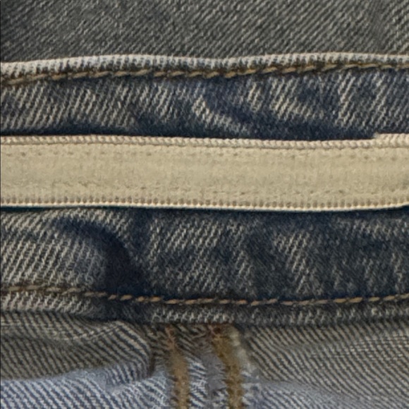 Forever 21 Blue Denim Strapless Mini Dress Hearts Stretchy Jeans Concert Size S - Picture 5 of 5